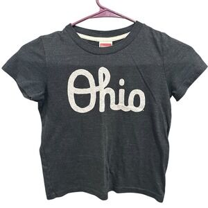 Homage Gray Ohio Script Youth T-Shirt Top - Size 6 - Ohio State Buckeyes OSU